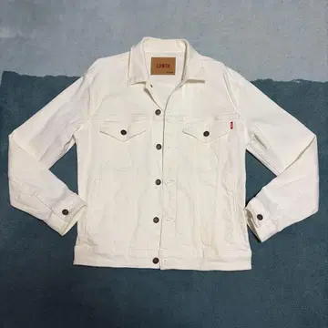 EDWIN 데님 자켓 화이트