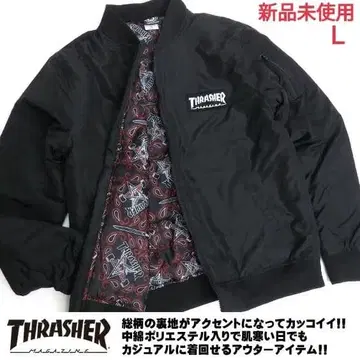 [ 새상품 ] 트레셔 THRASHER 봄버 자켓 L (일본 XL 상당)