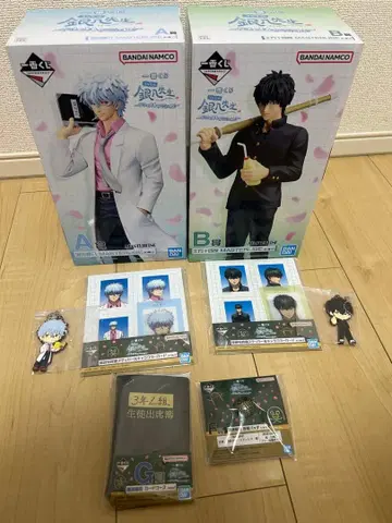 은혼 긴파치선생 제일복권 A상 B상 피규어 카드 러버참 외