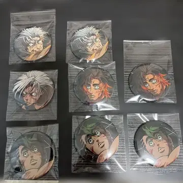 휴먼버그 대학 아마기 전쟁 카페 카미시로조 캔뱃지 8개 세트