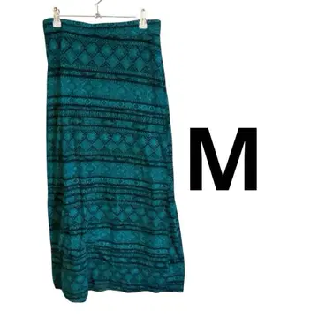 ambiance apparel 터콰이즈 롱 스커트 M