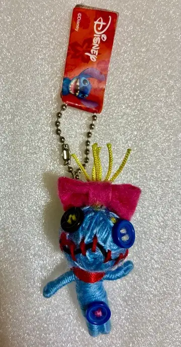 릴로 & 스티치 스크램프 볼체인 키링 스트랩