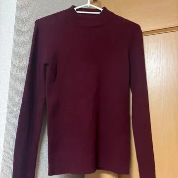 새상품급 CLANE H/N RIB KNIT 보르도