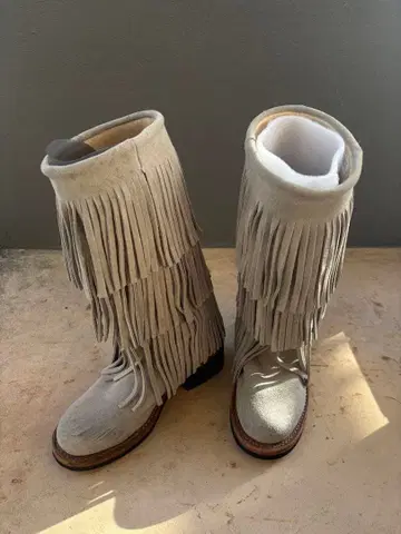 WALKER 프린지 롱 부츠