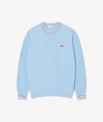 LACOSTE 리브 니트 스티치 코튼 니트 스웨터