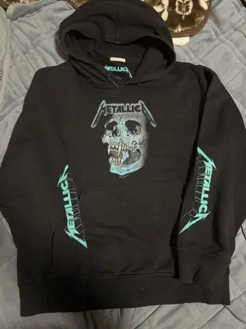 METALLICA 스컬 디자인 후드티 M