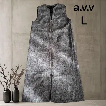 a.v.v 여성용 오버롤 스커트 롱 스커트 L 심플