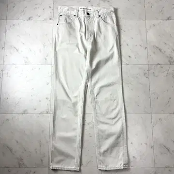 새상품급 신존 36 L 화이트 데님 코튼 THE SHINZONE