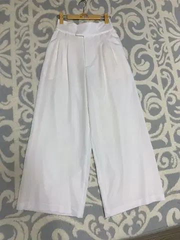 Mystrada 화이트 와이드 팬츠 36