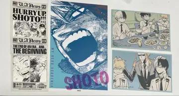 히로아카 원화전 입장 특전 스티커 엽서 바쿠고 미도리야 토도로키 메모리얼