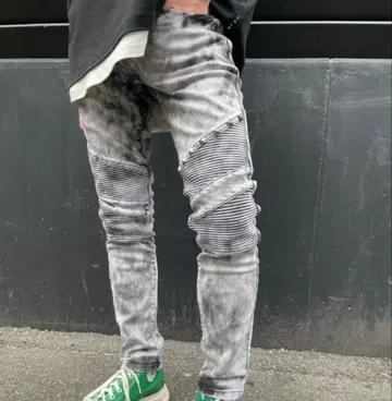 쿠쿠진스 가공 바이커 데님 사이즈 34