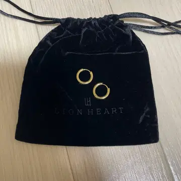 라이온 하트 귀걸이 남성용 플레인 후프 귀걸이 양쪽 귀