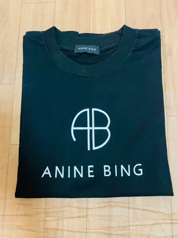 ANINE BING 블랙 T셔츠 반팔
