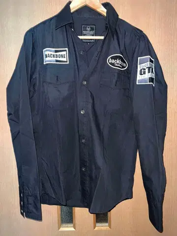 BACKBONE 블랙 긴팔 셔츠 M