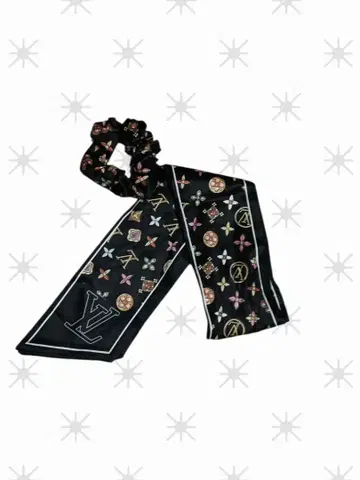 LV 스카프와 스크런치 세트