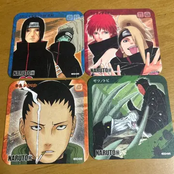 NARUTO 전시회 코스터 4개 세트