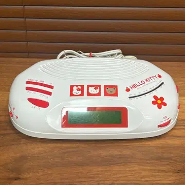 쇼와 레트로 헬로키티 당시 물건 새상품급 시계 부착 라디오