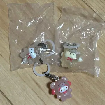 [ 익명 배송 ] 산리오 라떼곰 메지루시 액세서리 3개 세트 묶음 판매