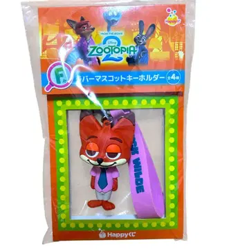 주토피아2 닉 Happy 복권 러버 마스코트 키링 F상 새상품