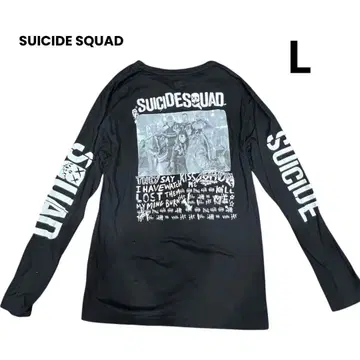 SUICIDE SQUAD x ESTNATION 롱T L 블랙