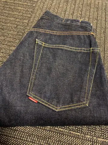 90s BURGUS AUTHENTIC 버거스 아퀘트 스티치 데님