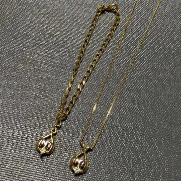 Nina Ricci 니나리치 목걸이 팔찌 골드 컬러 로고