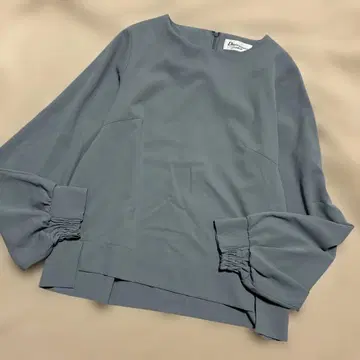 droite lautreamont 블라우스 2M 스카이블루 그레이