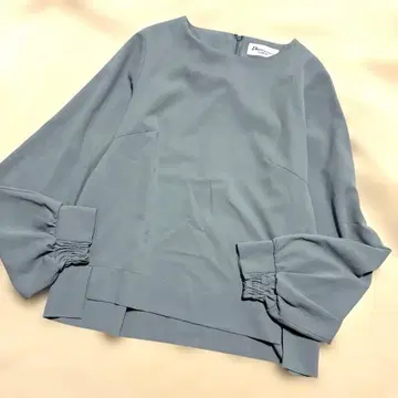 droite lautreamont 블라우스 2M 스카이블루 그레이