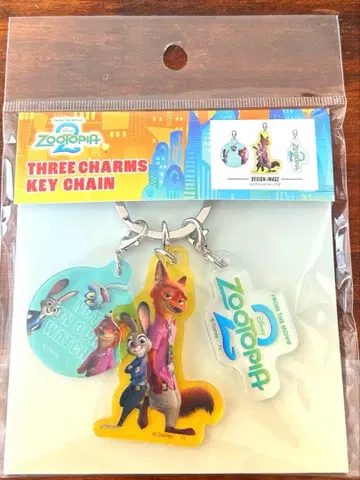디즈니 주토피아2 극장판 3참 키체인 닉 & 주디 게리