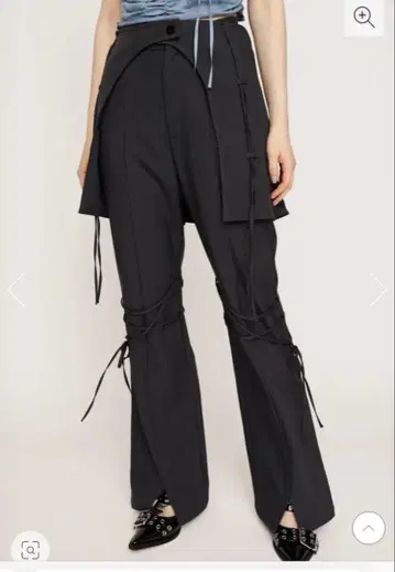 플리츠 레이어드 플레어 팬츠