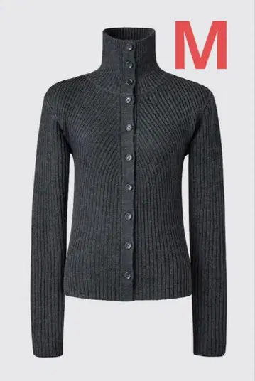 유니클로 메리노 블렌드 하이넥 가디건