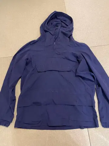 MUSHER 네이비 풀오버 마운틴 후드티