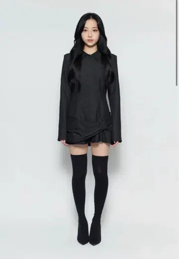 THEREDTHREAD S suit bow dress mini