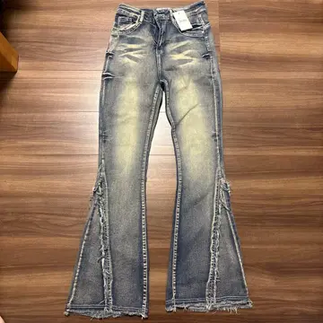 koi 부츠컷 데님 팬츠 프린지 가공