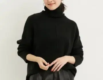 LE CERCLE par rope 엘라스틱 터틀 니트 풀오버