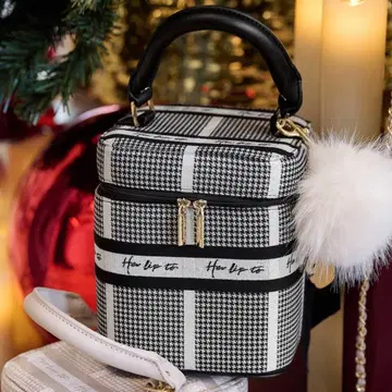 Herlipto HLT Jacquard Vanity Bag silver