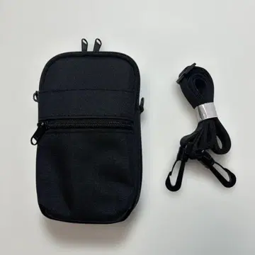 블랙 나일론 숄더백