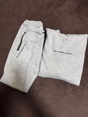 쿠보타 슬러거 스웨트 셔츠와 팬츠 세트 그레이