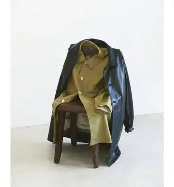 TODATFUL 블랙 가죽 코트