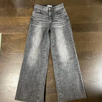 인디 마크 뉴 와이드 데님 블랙 계열 S