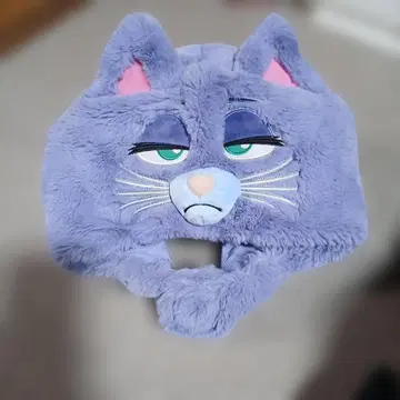 고양이 얼굴 디자인 모자 보라색 USJ