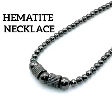 헤마타이트 목걸이 블랙 스톤 메탈릭
