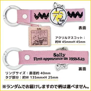 [ 새상품 ] 스누피 자수 택 아크릴 마스코트 포함 샐리