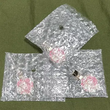 컬러풀 피치 메탈 헤어 클립 노아