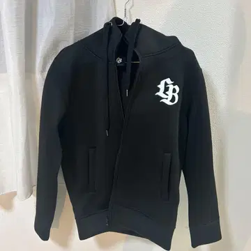 LIBERTYWALK 상의 집업 후드티 블랙 프린트 로고