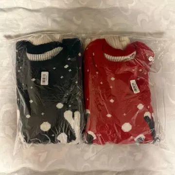 루돌프 크리스마스 니트 커플 세트 XXL