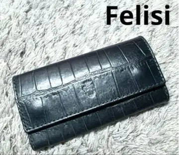 Felisi 페리지 키케이스 천연 가죽 가죽 짙은 네이비