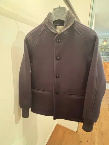 jackman 블루종 바시티 자켓