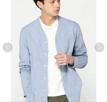 TS(S) / 티에스에스: 코튼x린넨: 샴브레이 가디건 셔츠