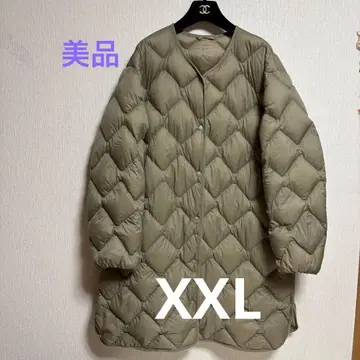 유니클로 울트라 라이트 다운 릴랙스 코트 카키 XXL